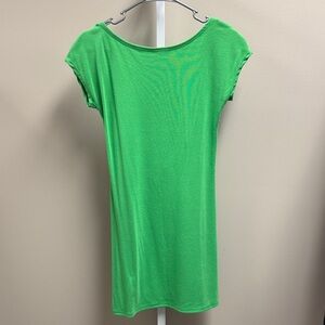 NWOT FP Beach Green Short Sleeve Dress